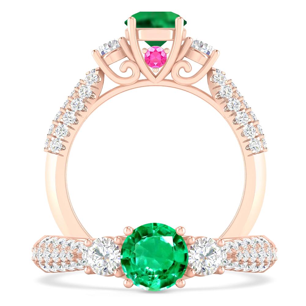 Rose Gold - Emerald