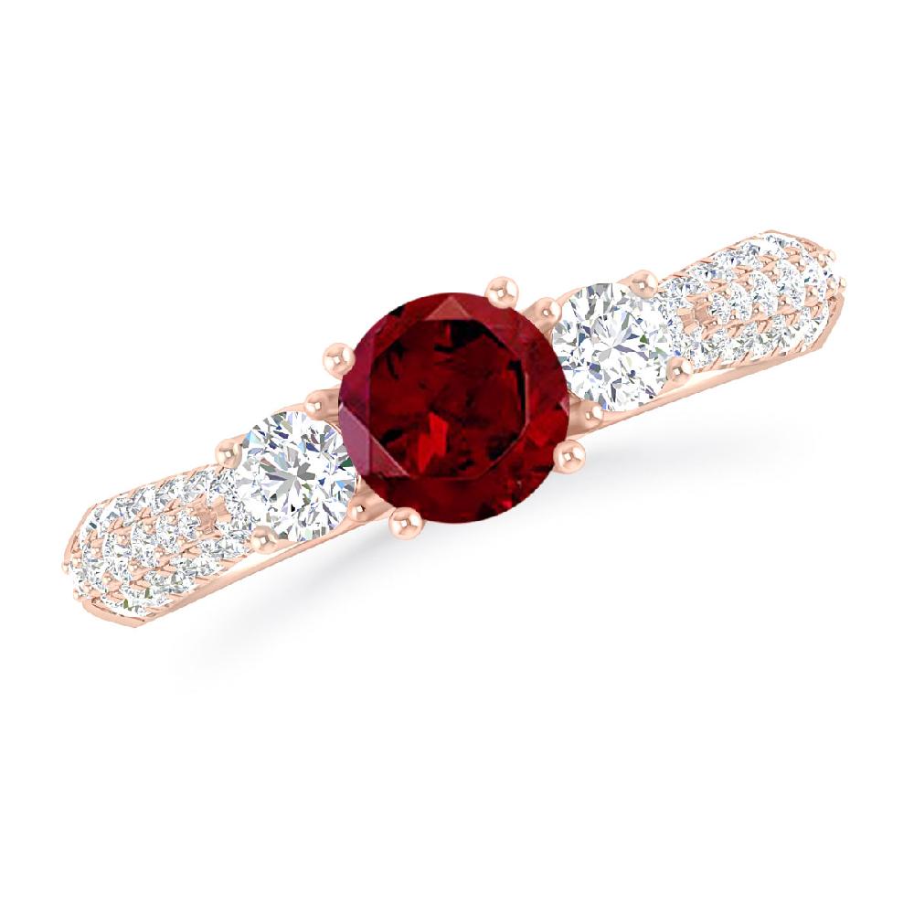 Rose Gold - Garnet