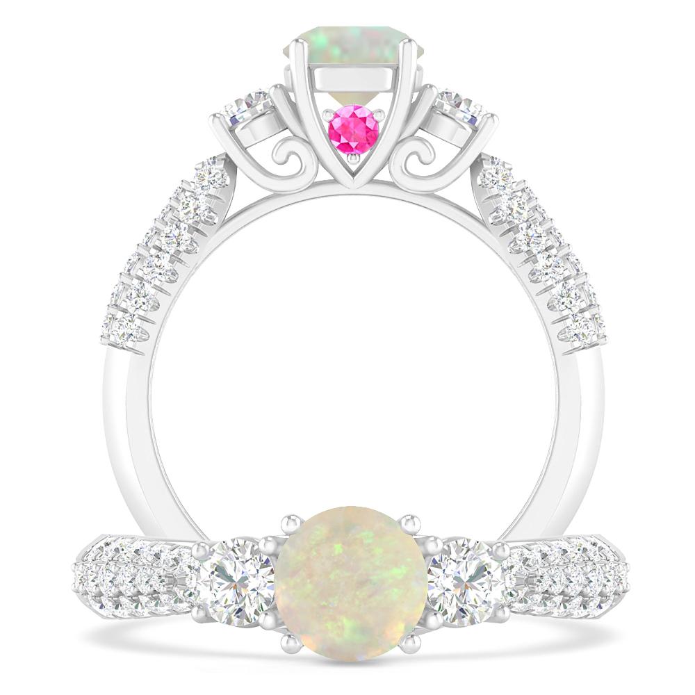 White Gold - Opal