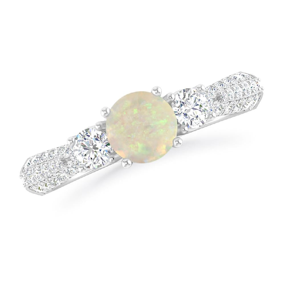 White Gold - Opal