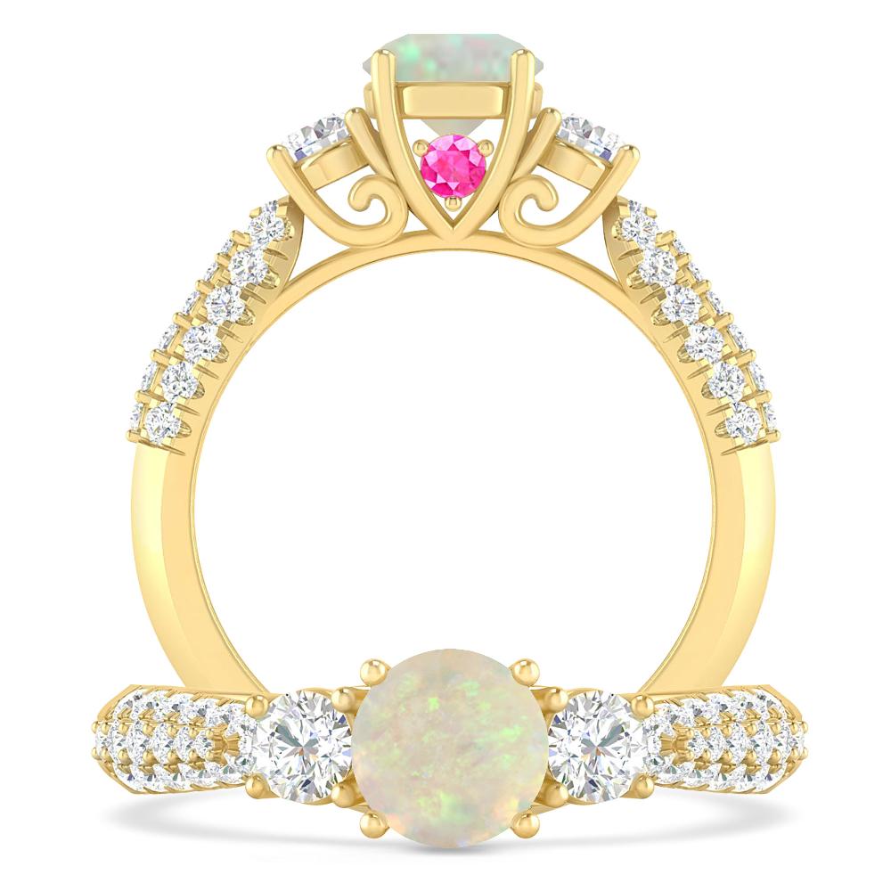 Yellow Gold - Opal