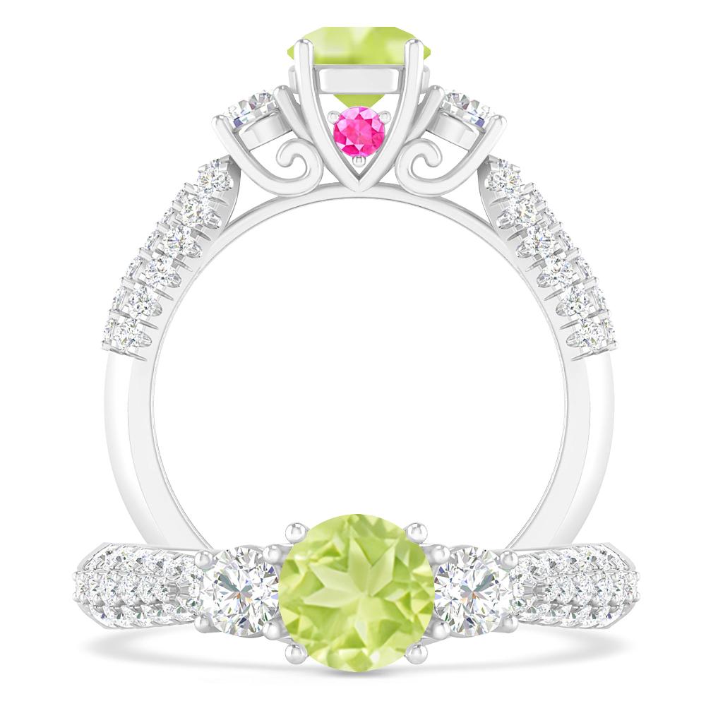 White Gold - Peridot