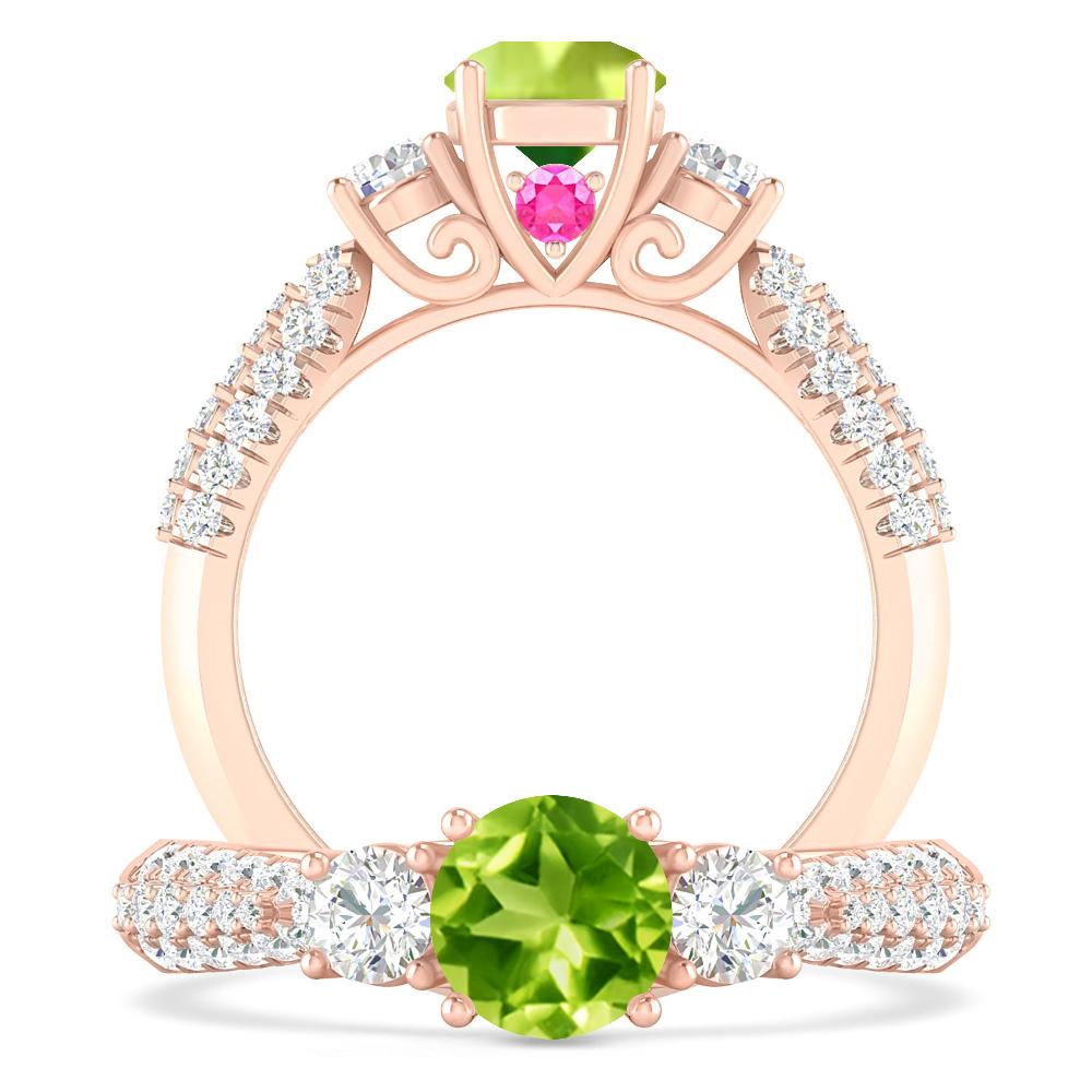 Rose Gold - Peridot
