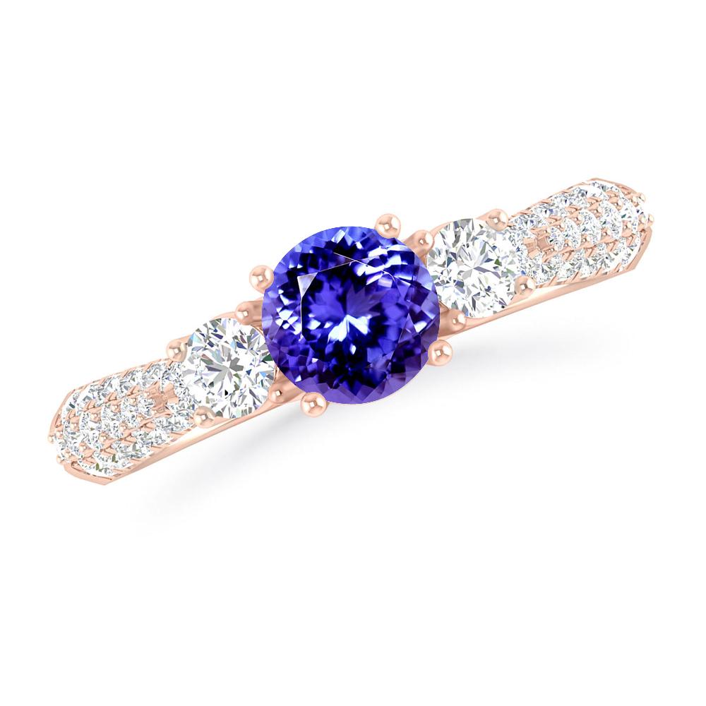 Rose Gold - Tanzanite