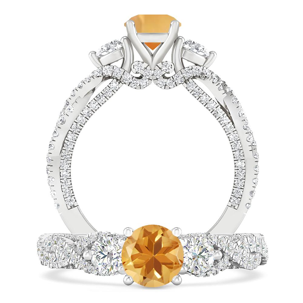 White Gold - Citrine