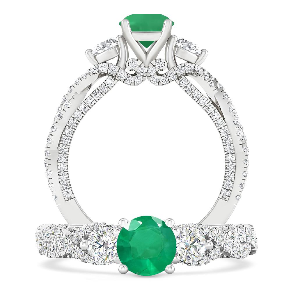 White Gold - Emerald