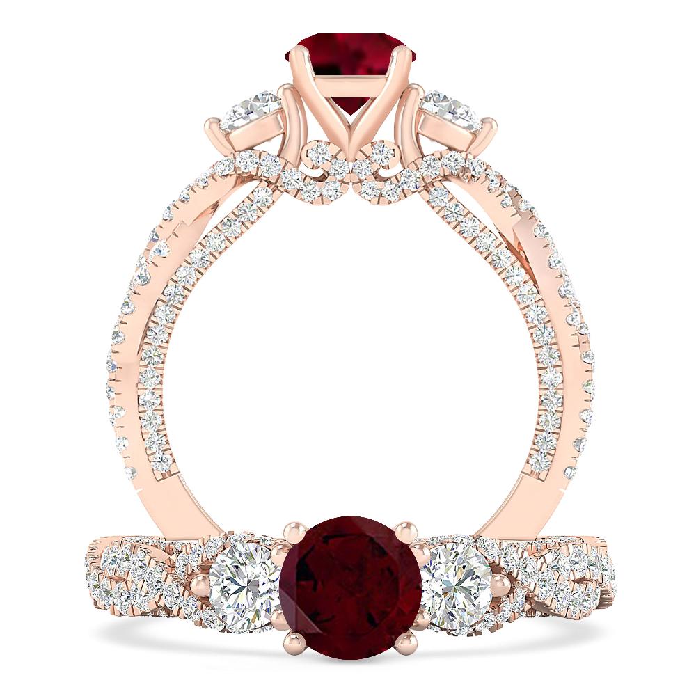 Rose Gold - Garnet
