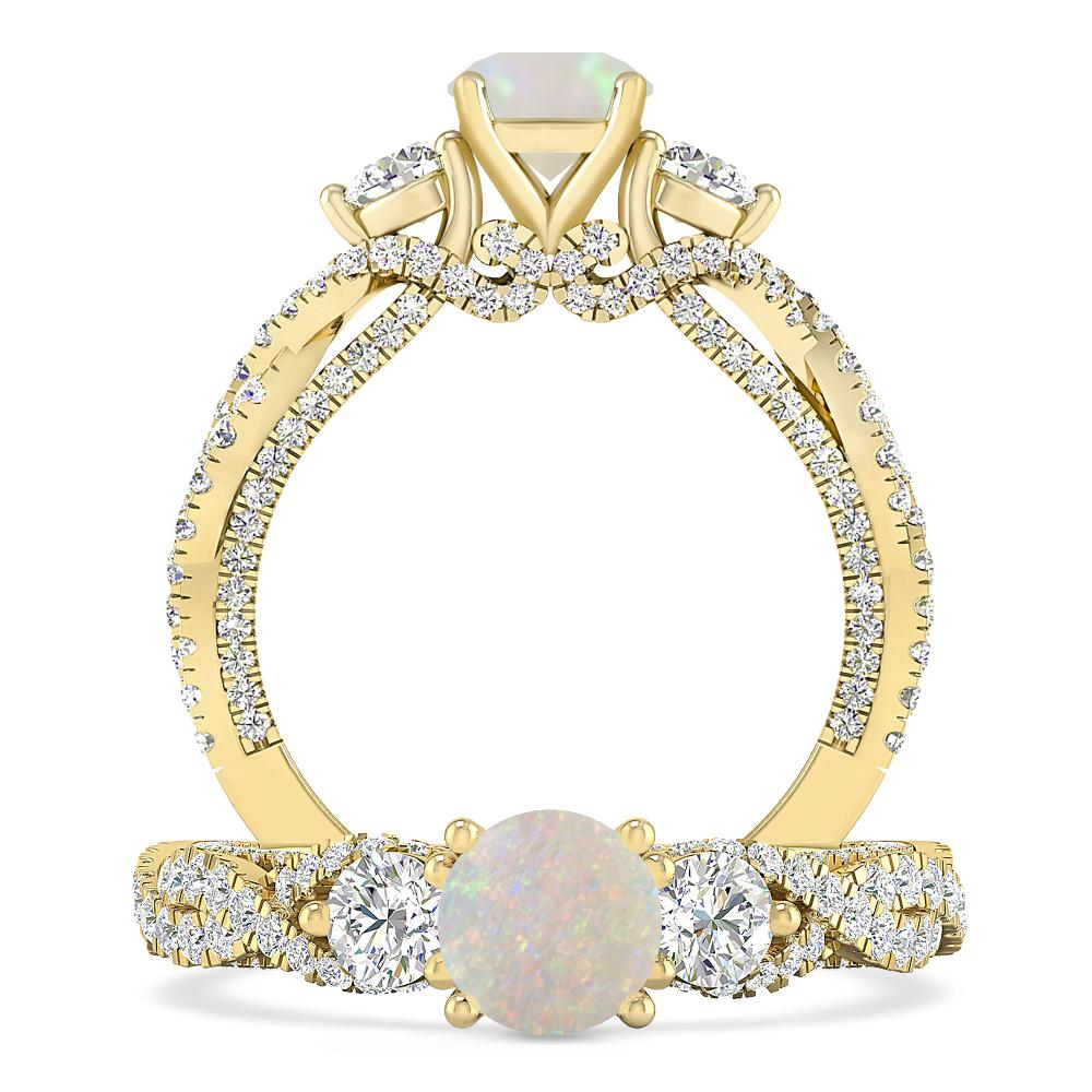 Yellow Gold - Opal