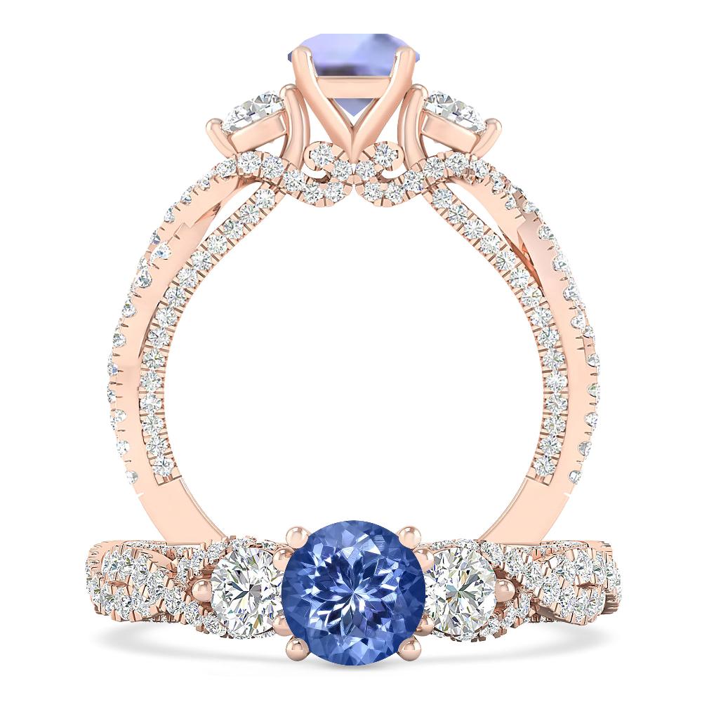 Rose Gold - Tanzanite