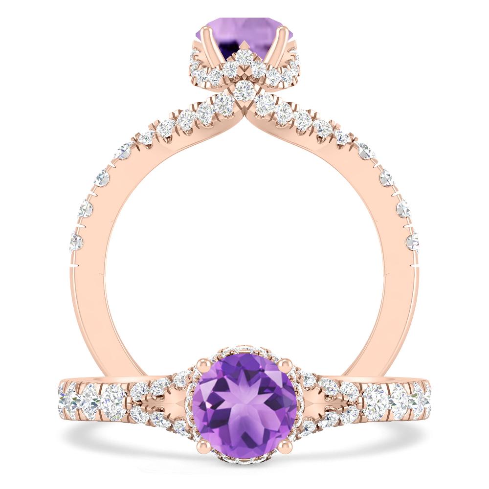 Rose Gold - Amethyst