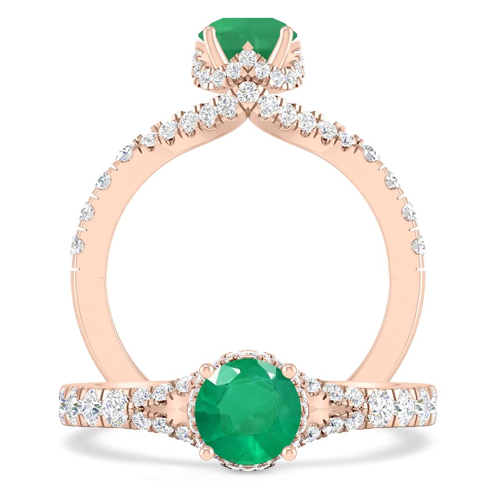 Rose Gold - Emerald