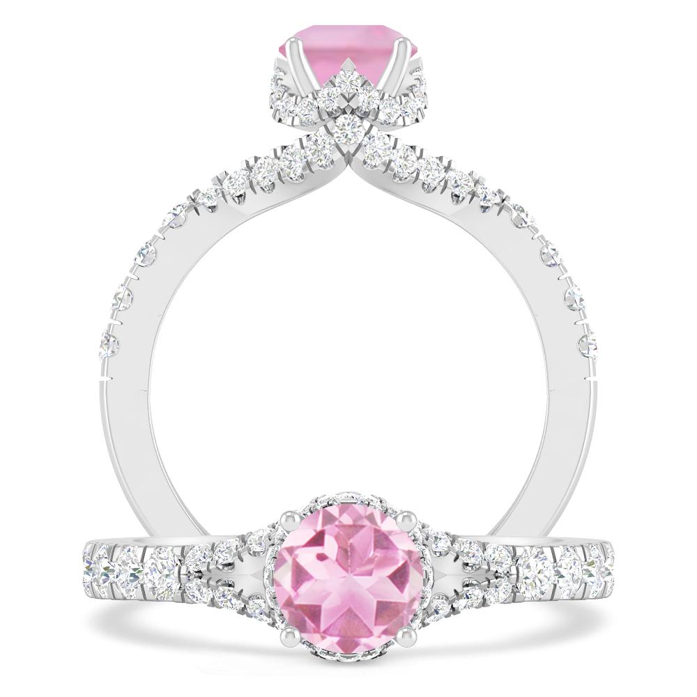 White Gold - Pink Tourmaline