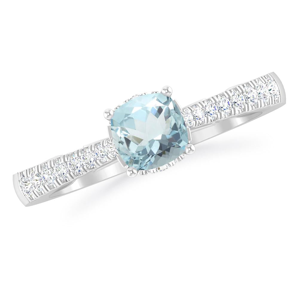 White Gold - Aquamarine