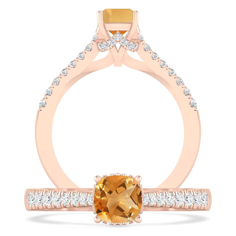 Rose Gold - Citrine