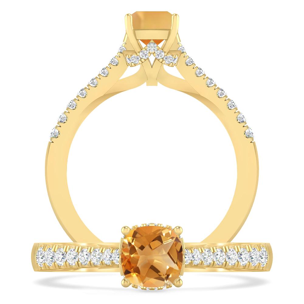 Yellow Gold - Citrine