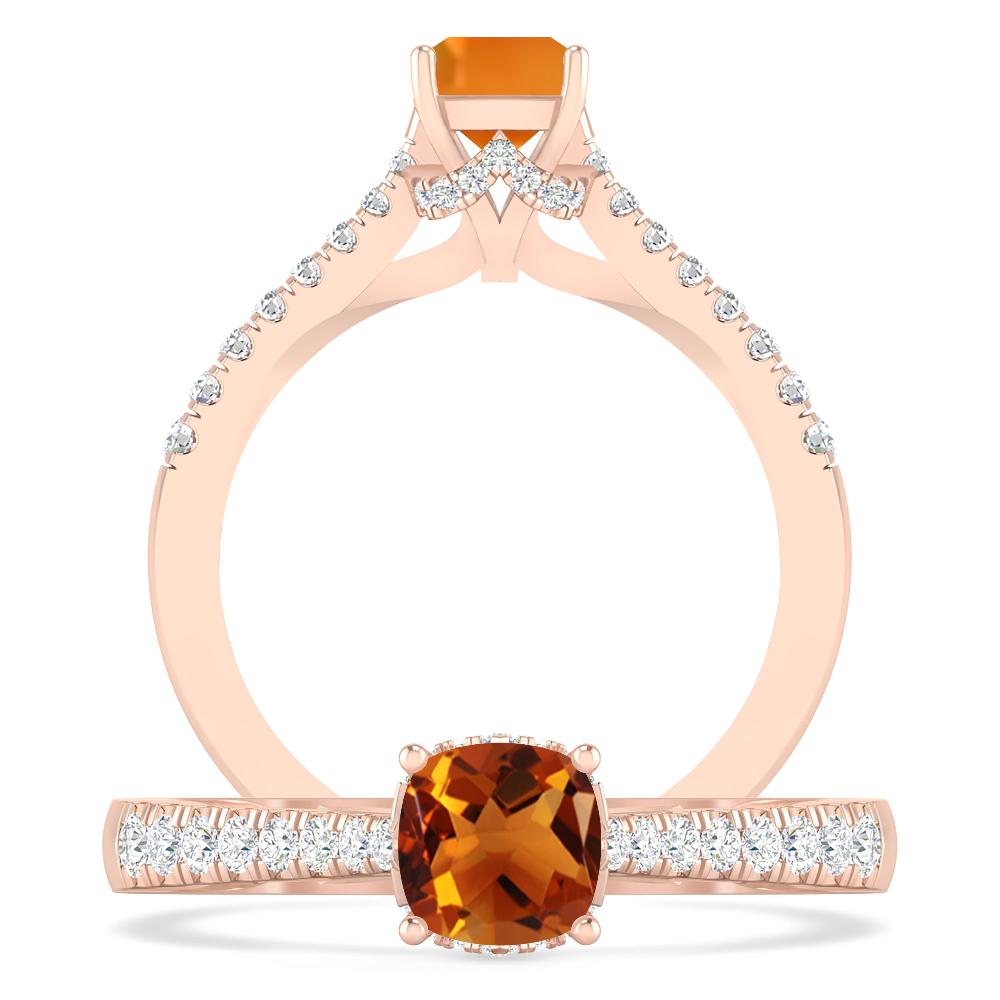 Rose Gold - Citrine