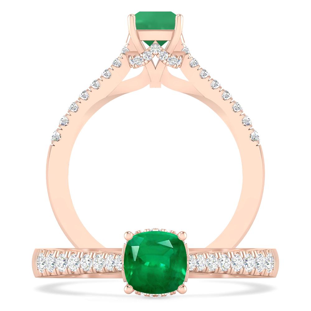 Rose Gold - Emerald