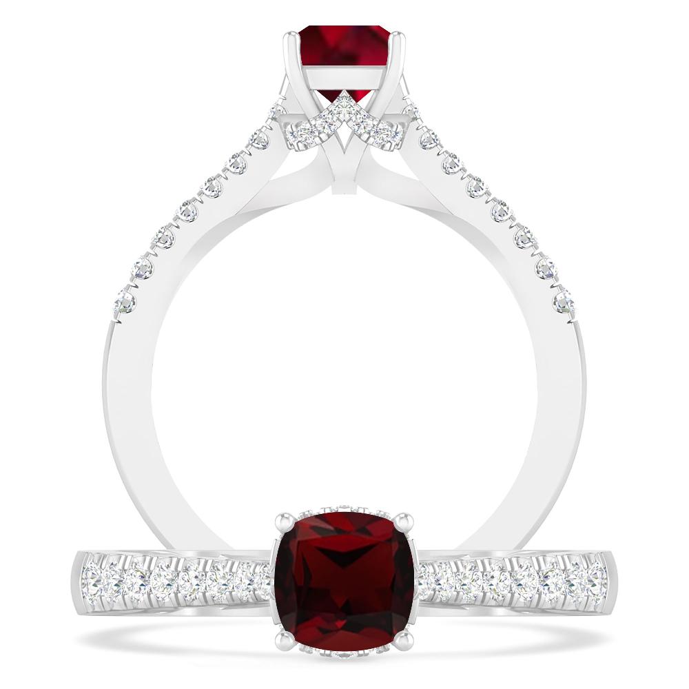 White Gold - Garnet