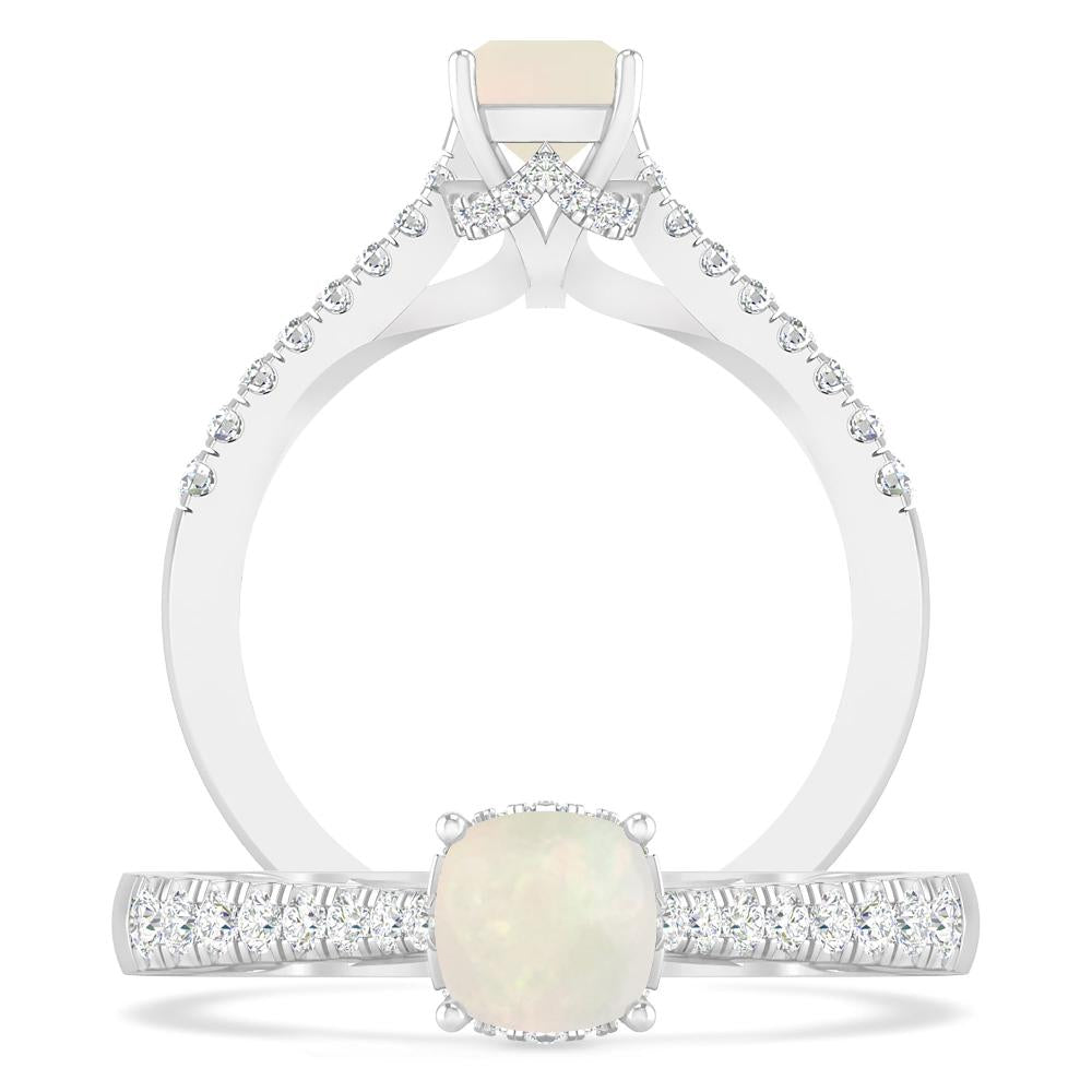 White Gold - Opal