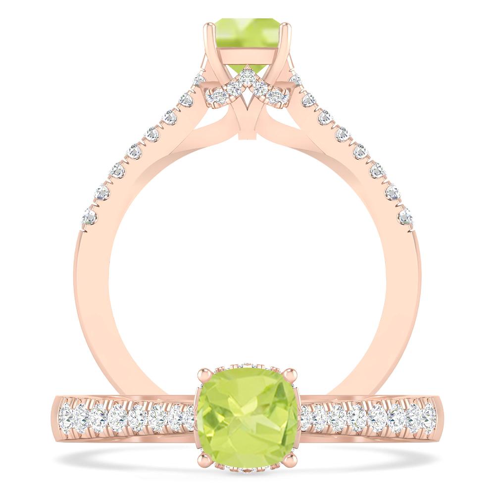 Rose Gold - Peridot
