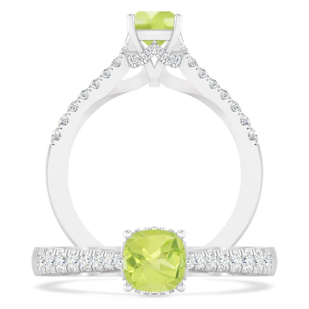 White Gold - Peridot