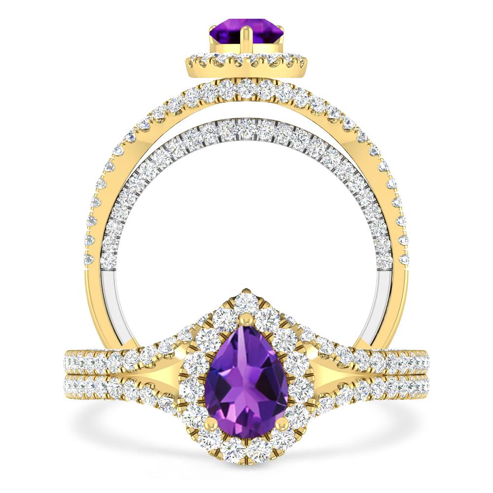 Yellow Gold - Amethyst