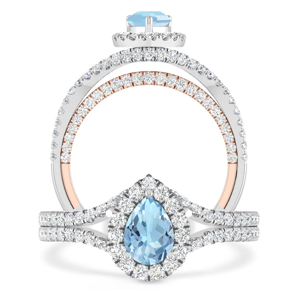 White Gold - Aquamarine