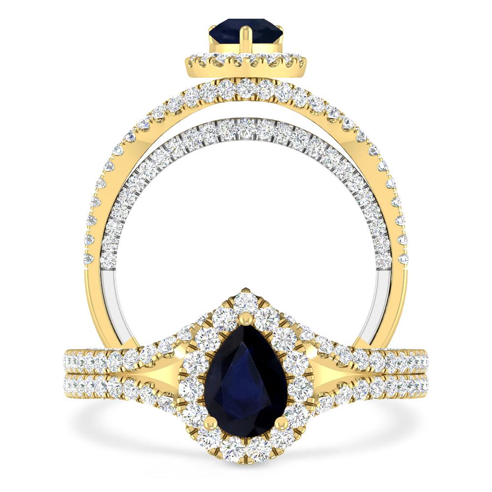 Yellow Gold - Sapphire
