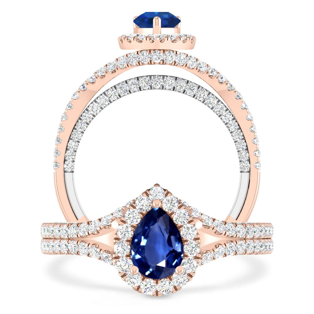 Rose Gold - Sapphire