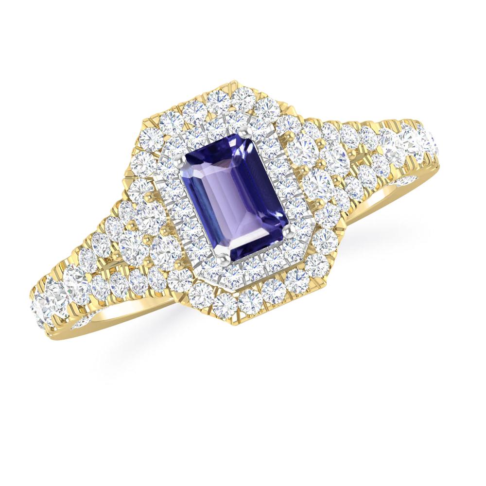 Yellow Gold - Tanzanite