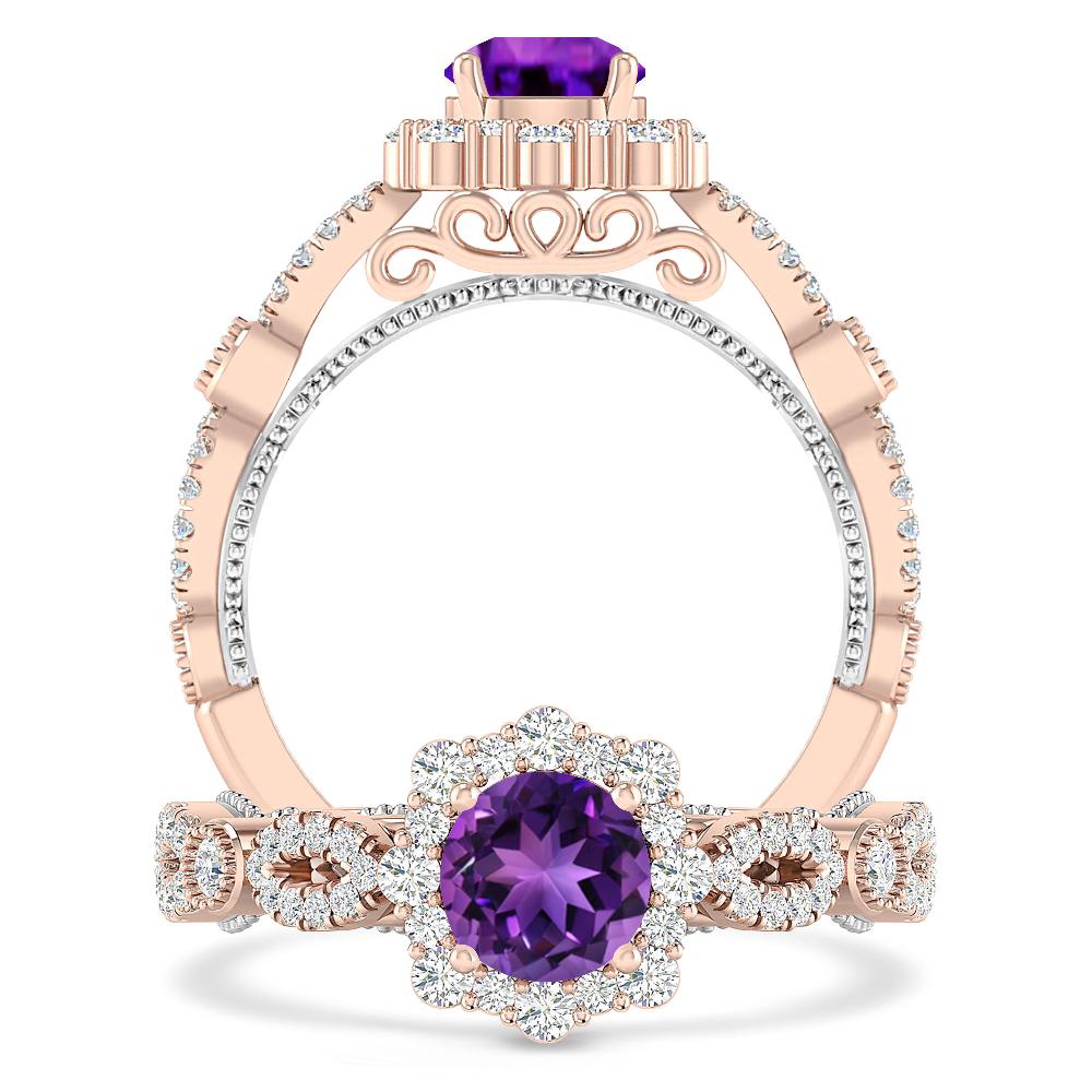 Rose Gold - Amethyst
