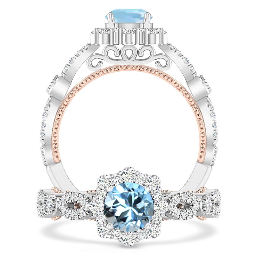 White Gold - Aquamarine