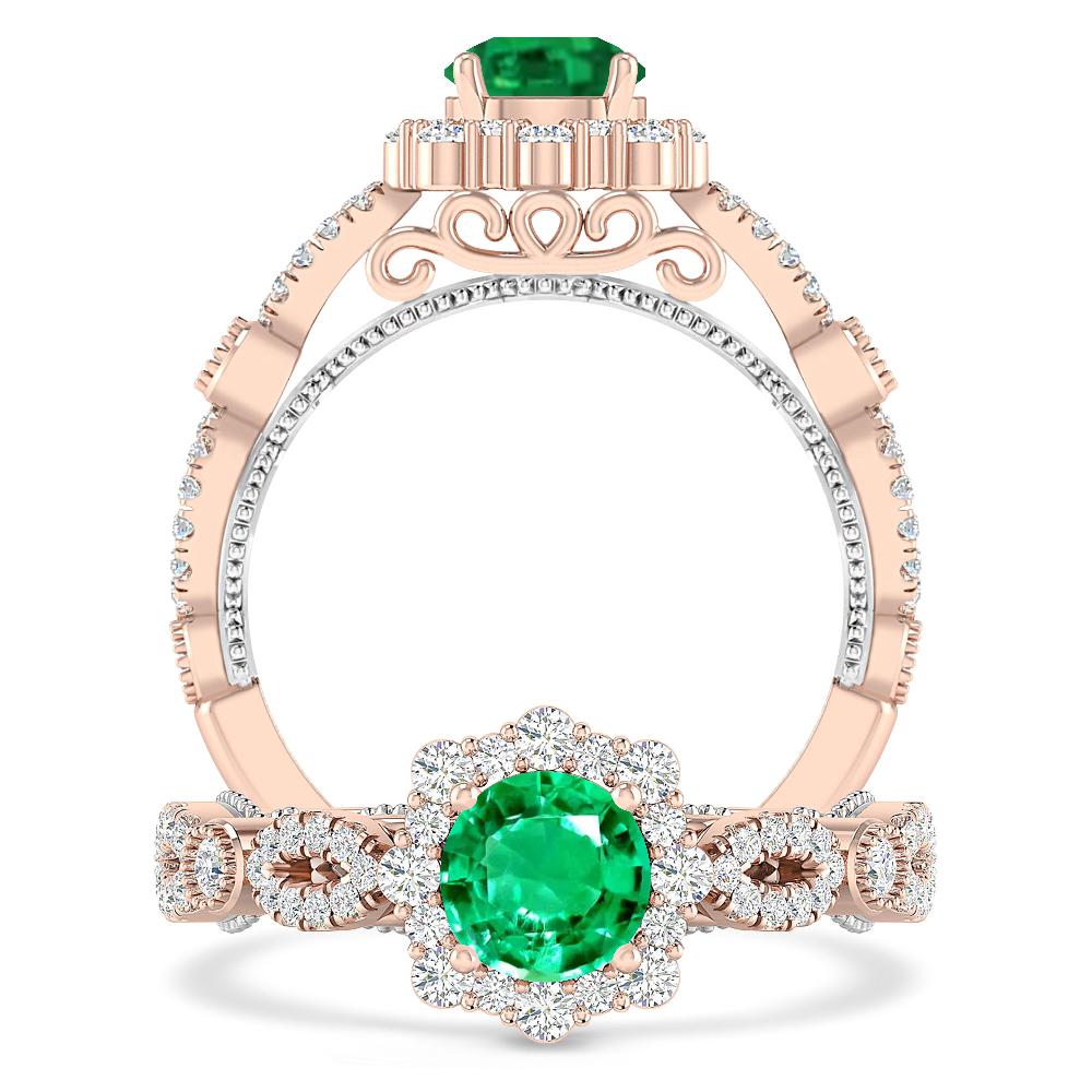 Rose Gold - Emerald