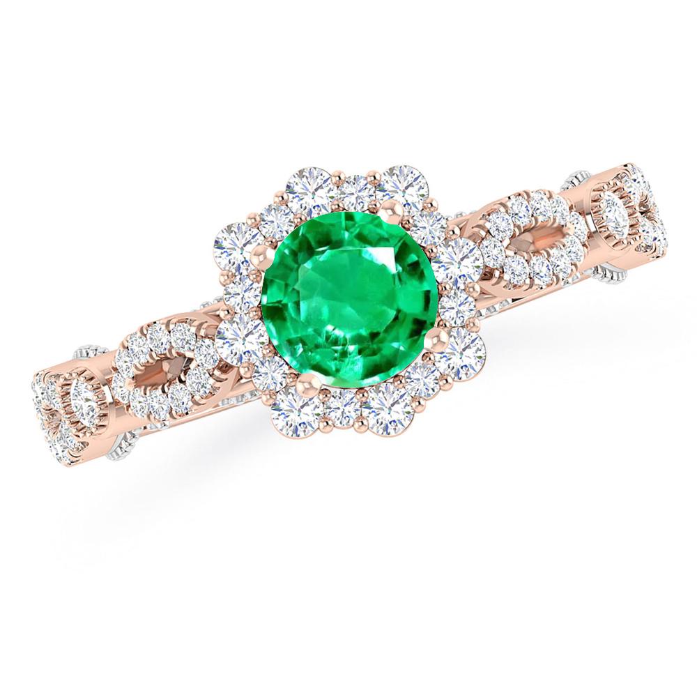 Rose Gold - Emerald