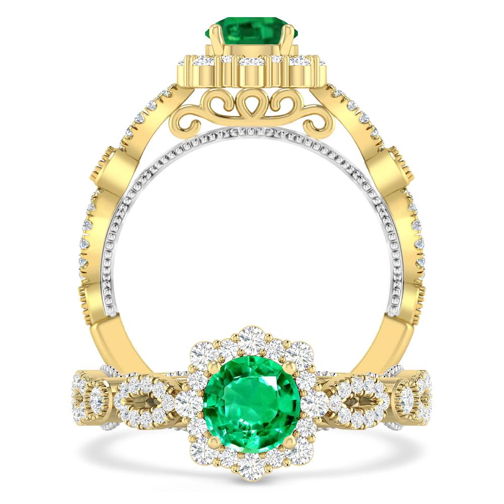 Yellow Gold - Emerald