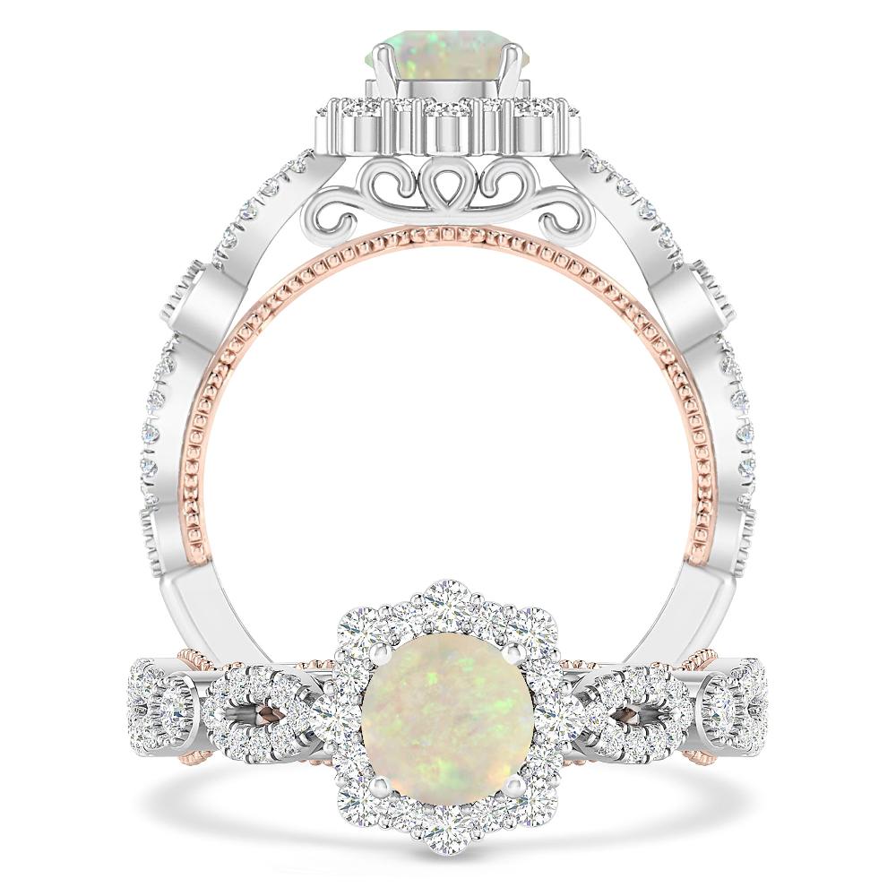 White Gold - Opal
