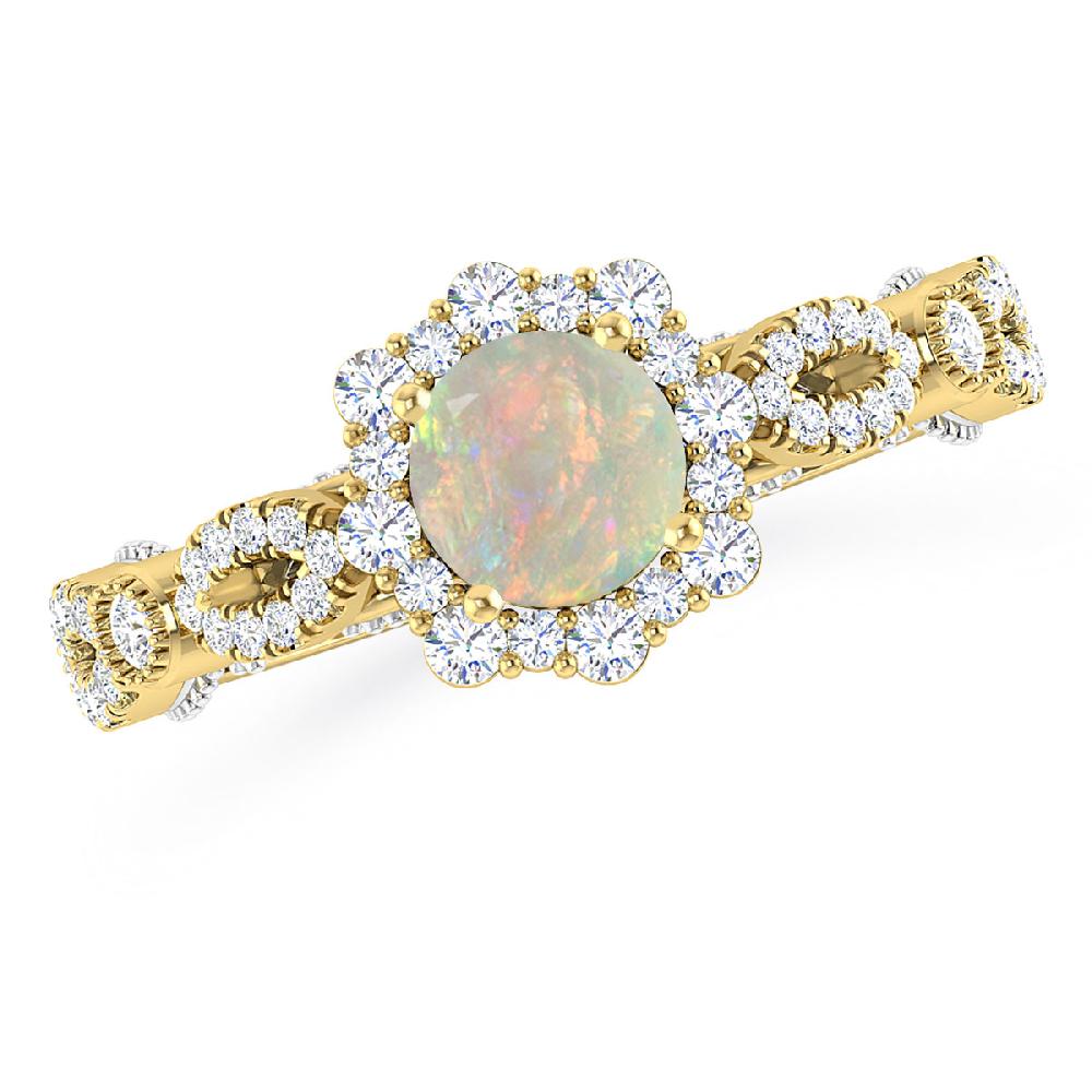 Yellow Gold - Opal