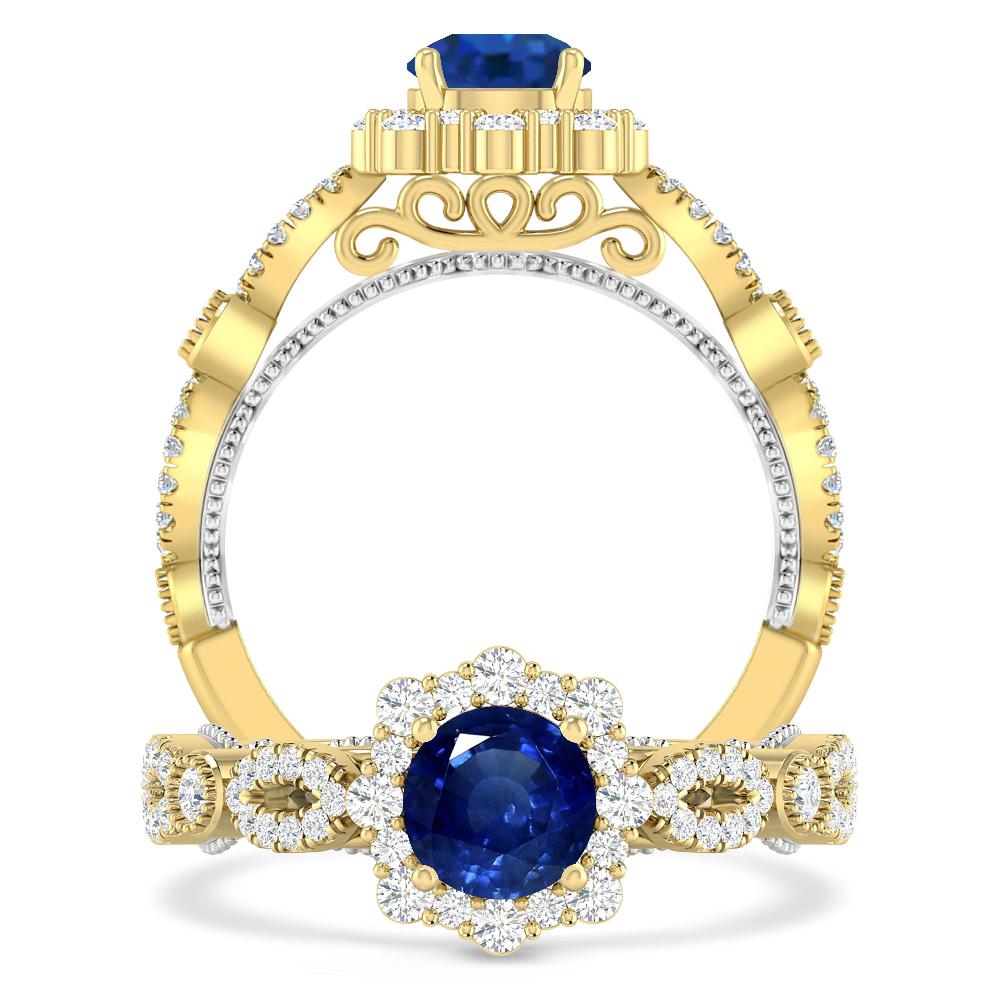 Yellow Gold - Sapphire