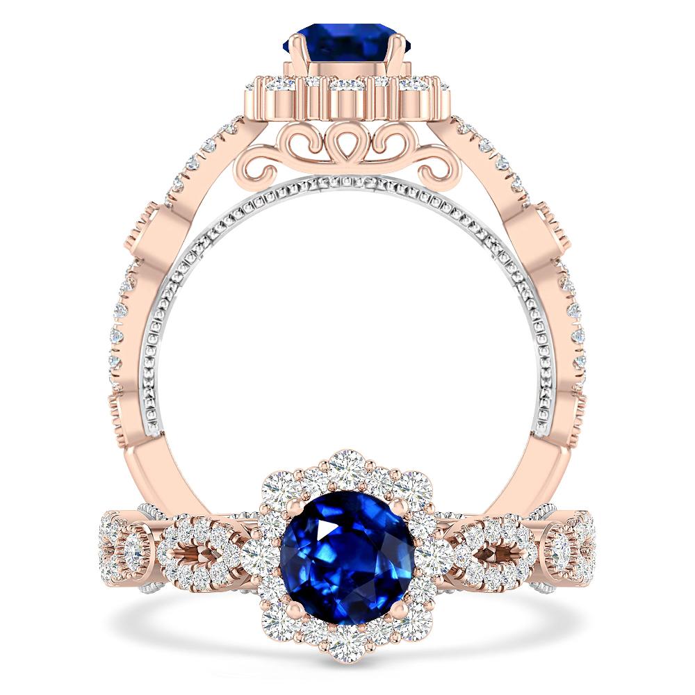 Rose Gold - Sapphire