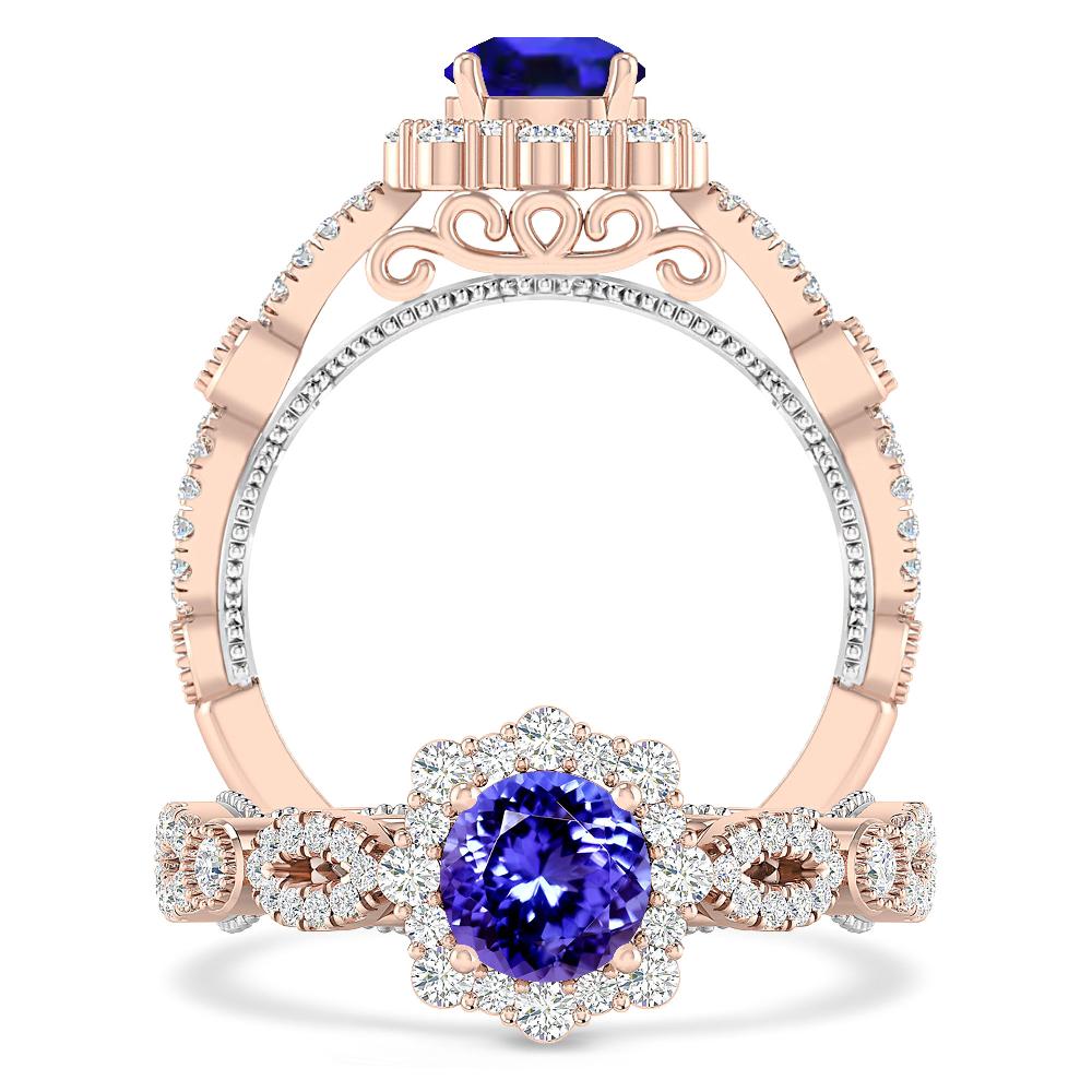 Rose Gold - Tanzanite