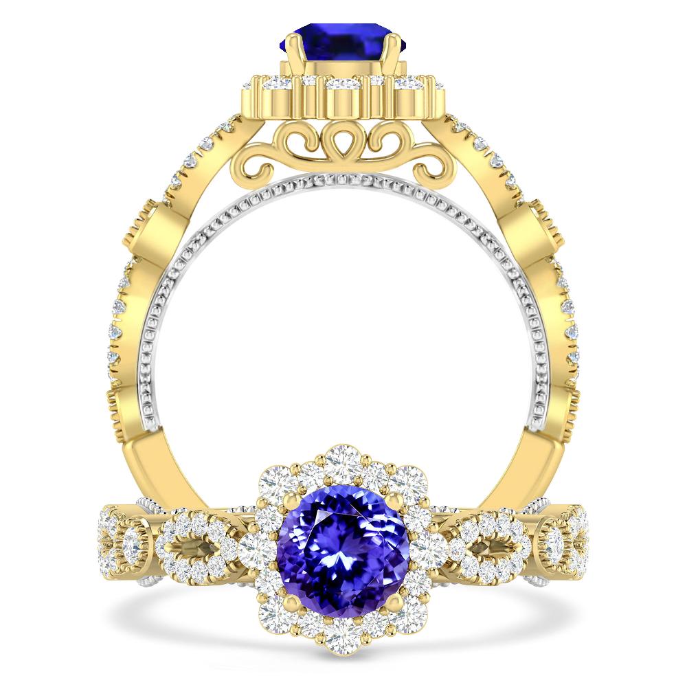 Yellow Gold - Tanzanite