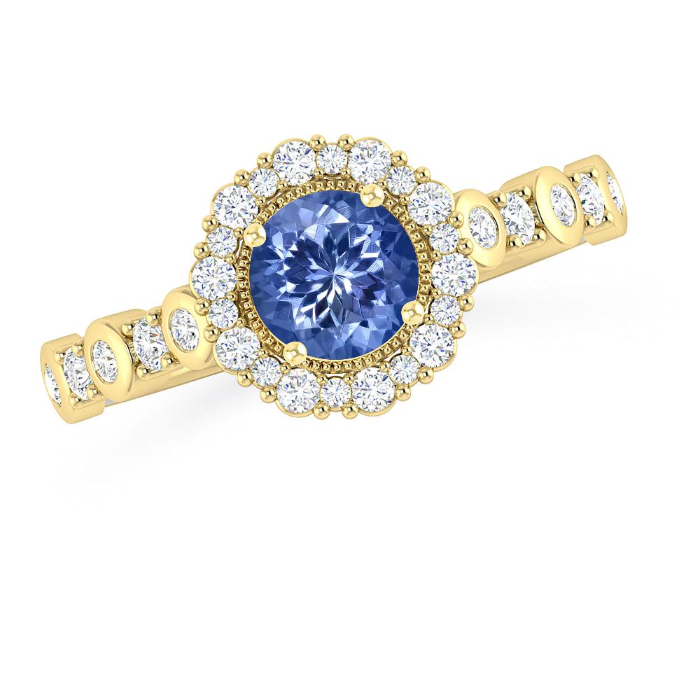 Yellow Gold - Tanzanite