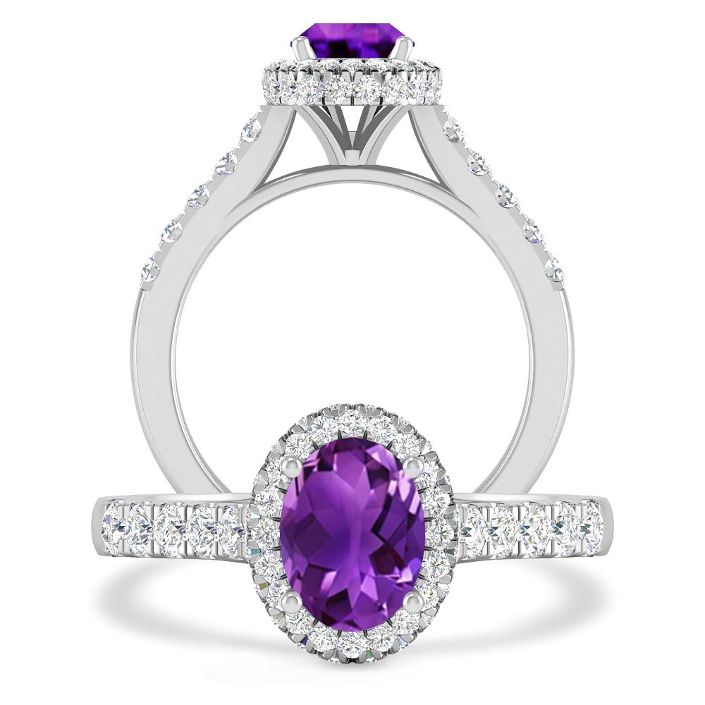 White Gold - Amethyst