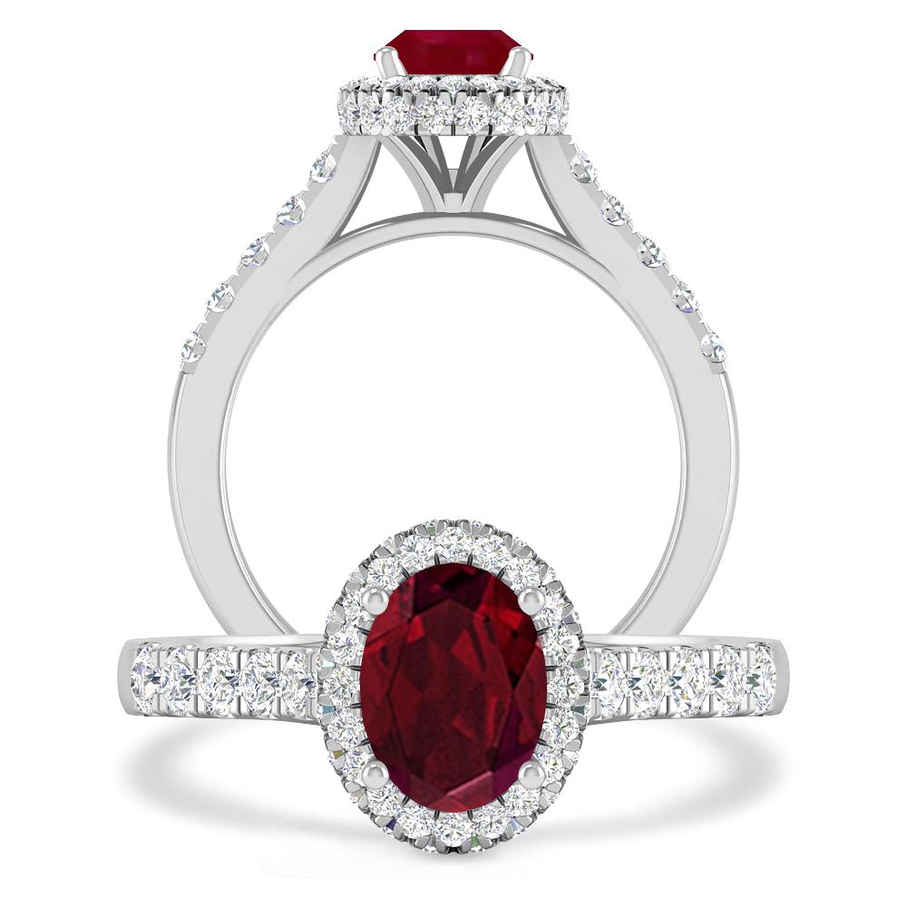 White Gold - Garnet