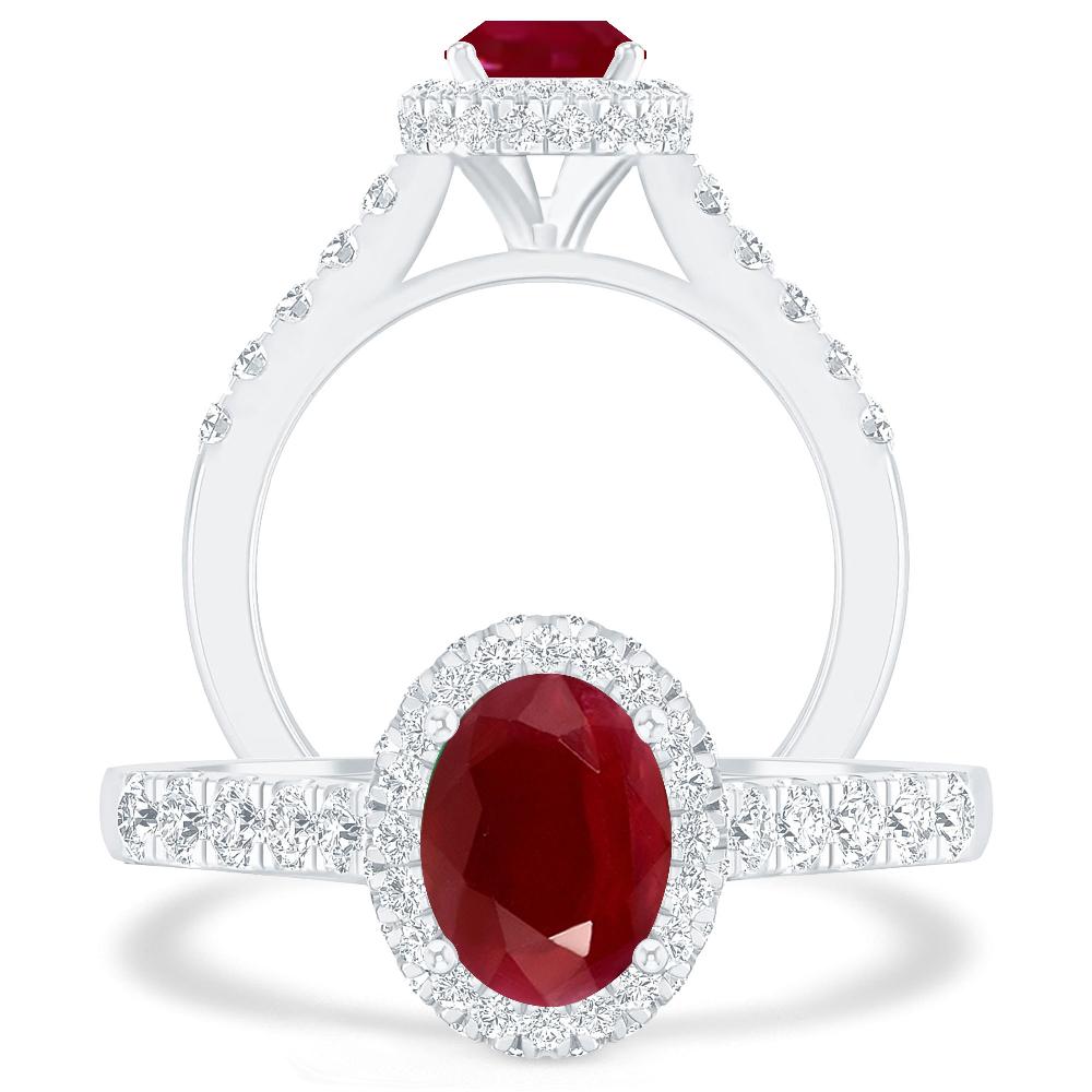 White Gold - Ruby