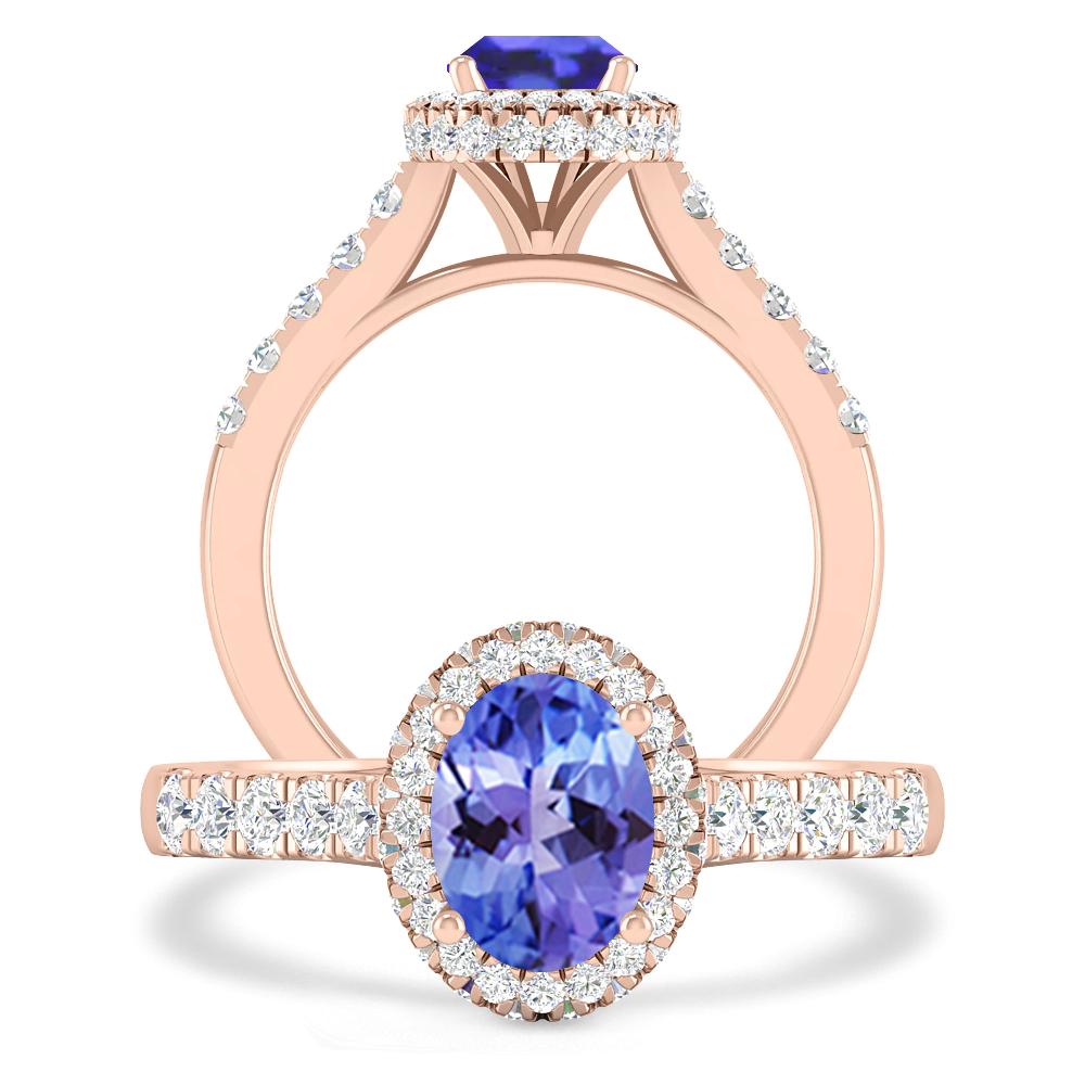 Rose Gold - Tanzanite