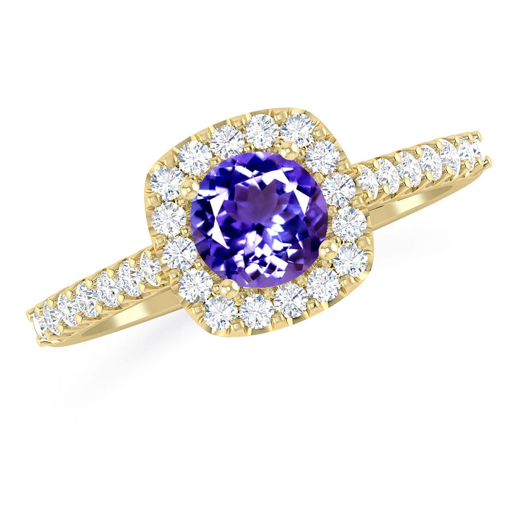 Yellow Gold - Tanzanite