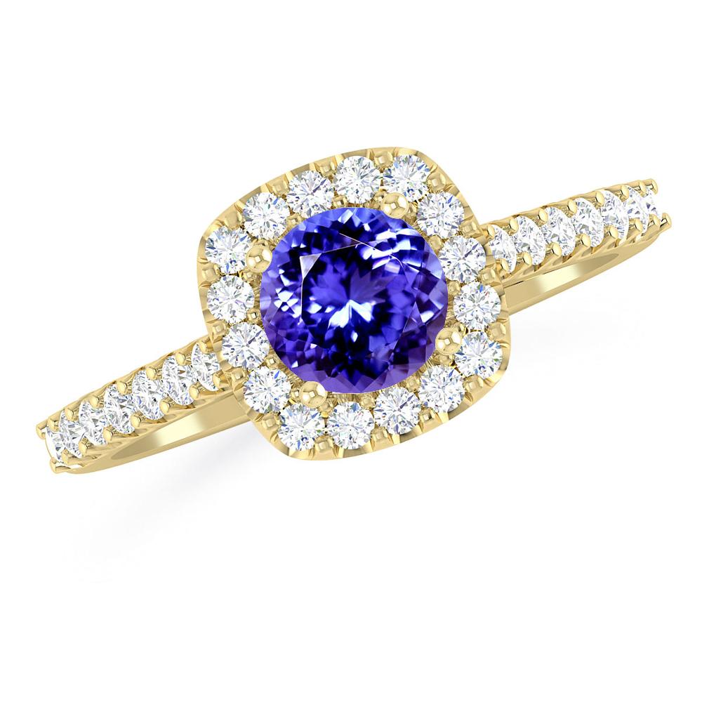 Yellow Gold - Tanzanite