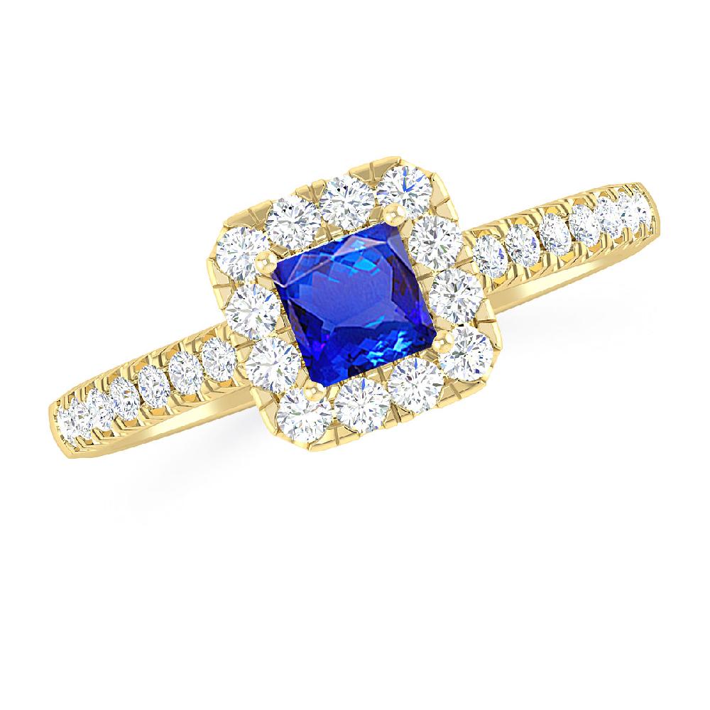 Yellow Gold - Tanzanite