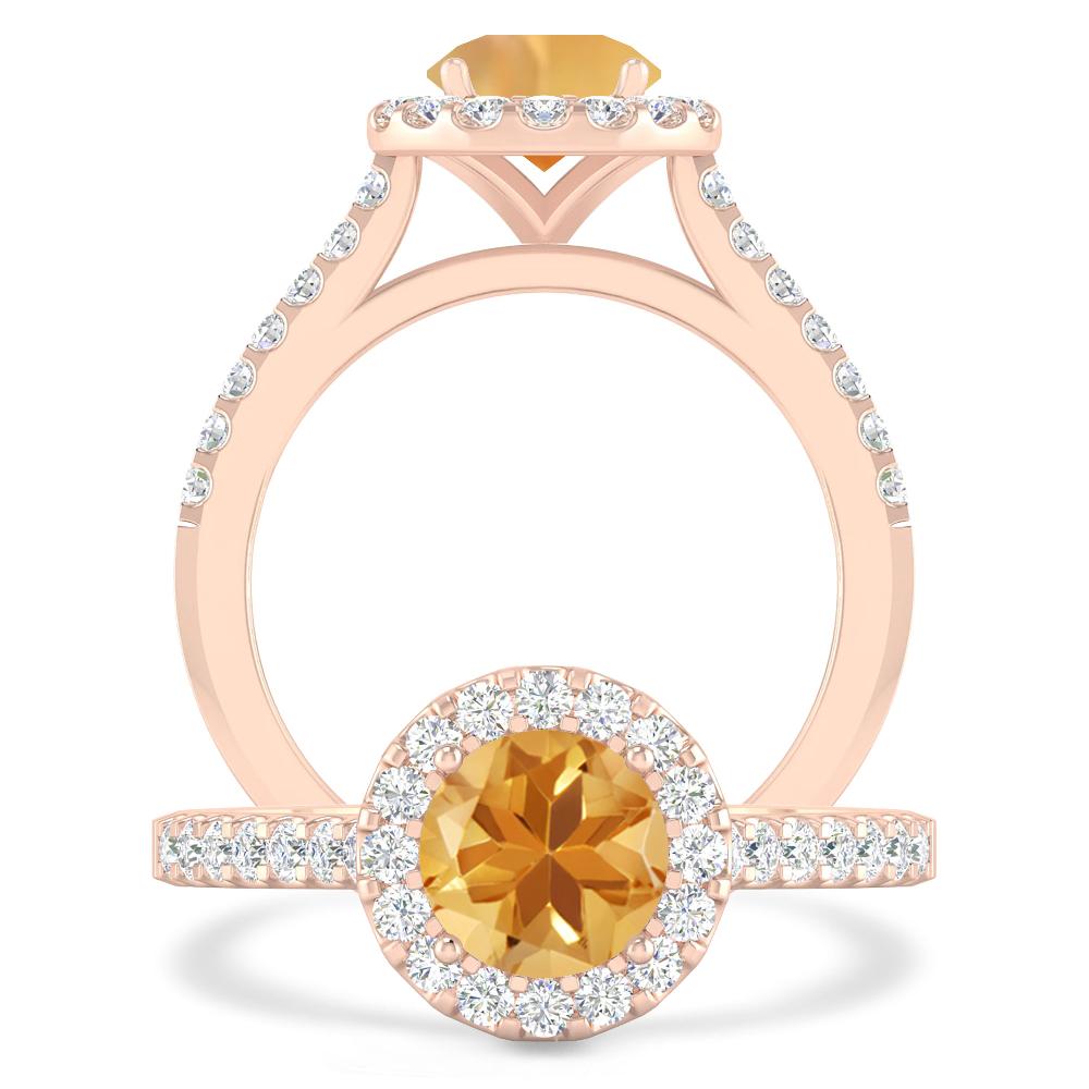 Rose Gold - Citrine